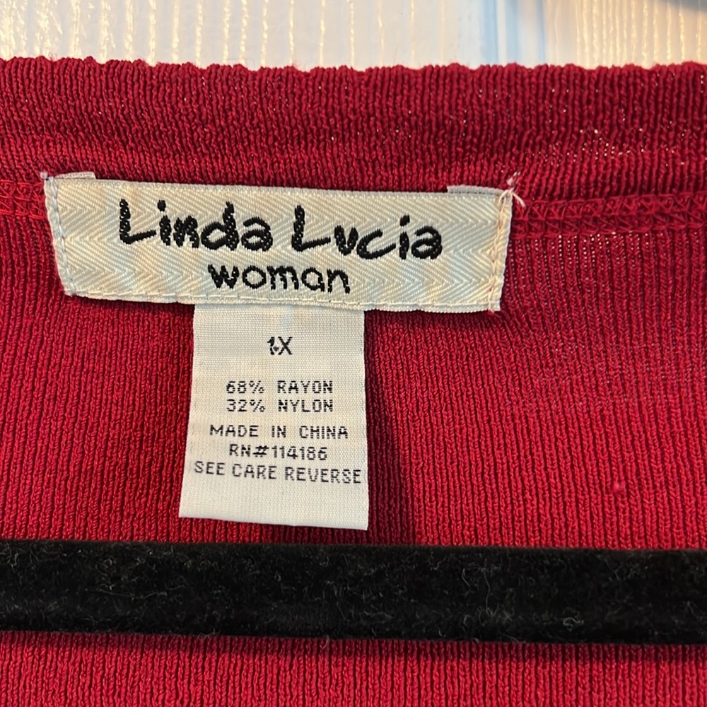 Women’s Gorgeous Red Solid Sweater - Button Down-… - image 2